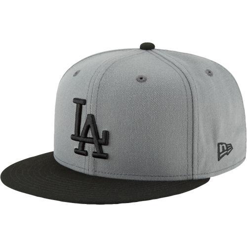 New Era Mens New Era Dodgers 59Fifty Basic Cap - Mens Storm Grey/Black Product Image