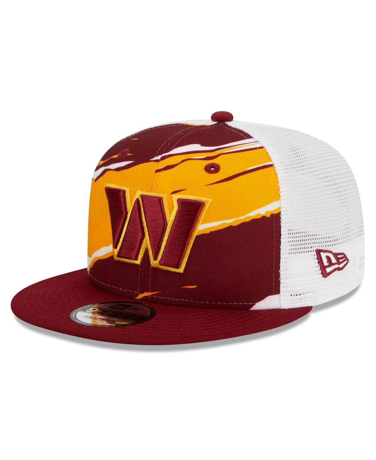 Mens New Era Burgundy Washington Commanders Tear Trucker 9FIFTY Snapback Hat Product Image