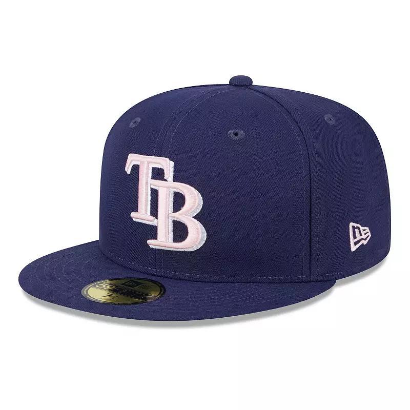 Mens New Era Tampa Bay Rays 2024 Mothers Day On-Field 59FIFTY Fitted Hat Blue Product Image