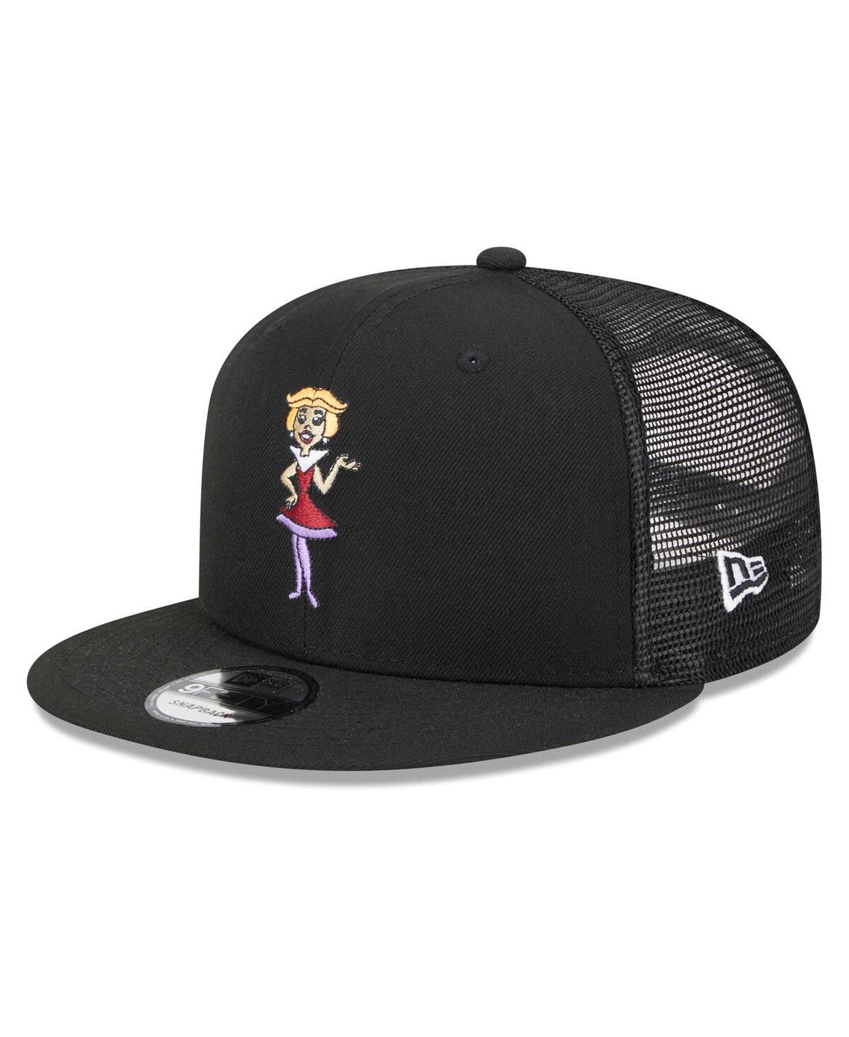 Mens New Era Black Scooby-Doo Shaggy & Scooby Trucker 9FIFTY Snapback Hat Product Image