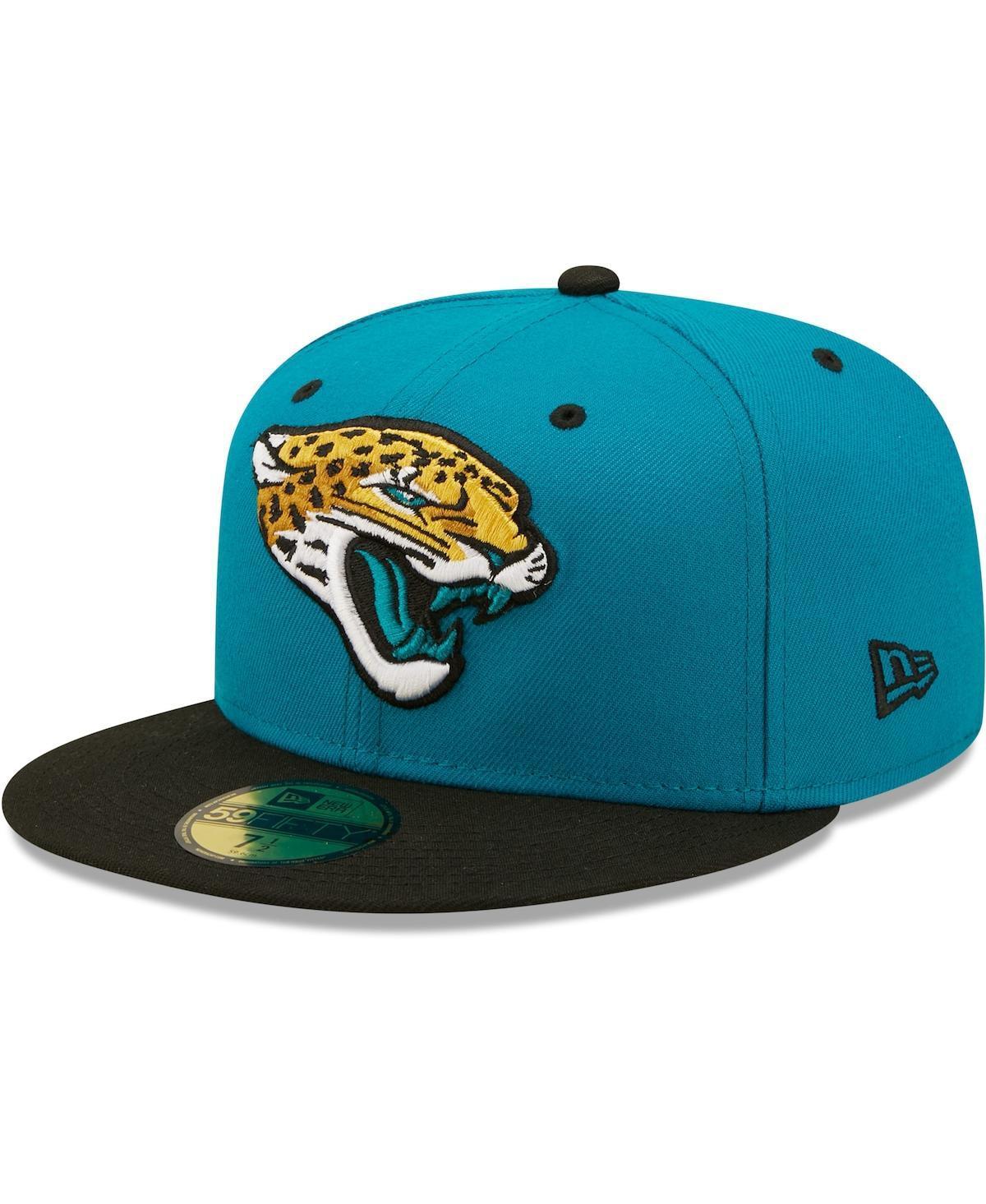 Mens New Era Teal Jacksonville Jaguars Flipside 59Fifty Fitted Hat - Teal Product Image