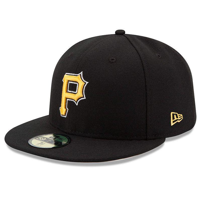 Mens New Era Black Pittsburgh Pirates Alternate Authentic Collection On-Field 59FIFTY Fitted Hat Product Image