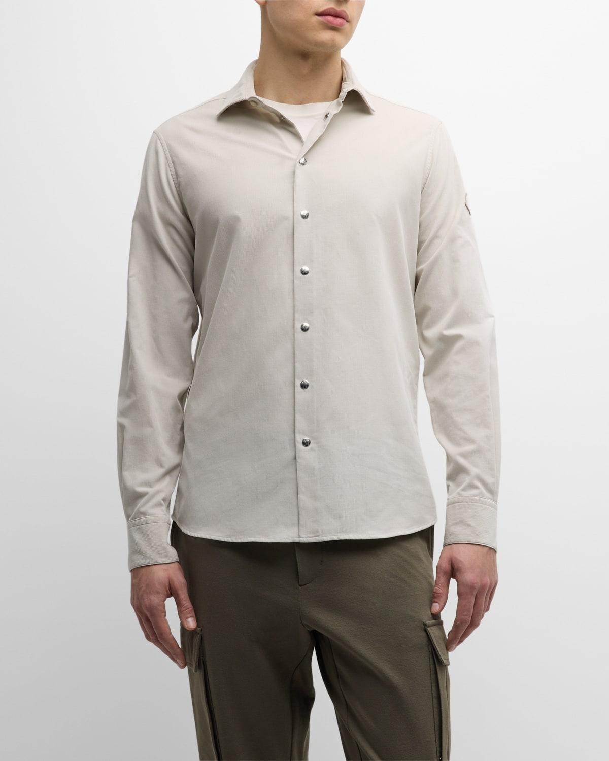 Men's Corduroy Embossed Logo Shirt Product Image