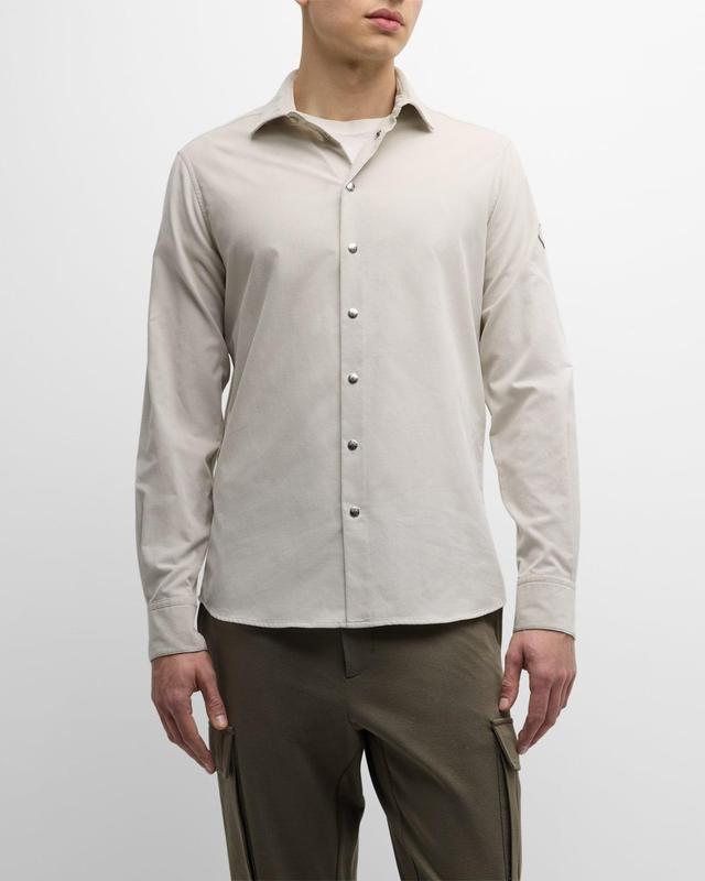 Moncler Cotton Regular Fit Button Down Shirt Product Image