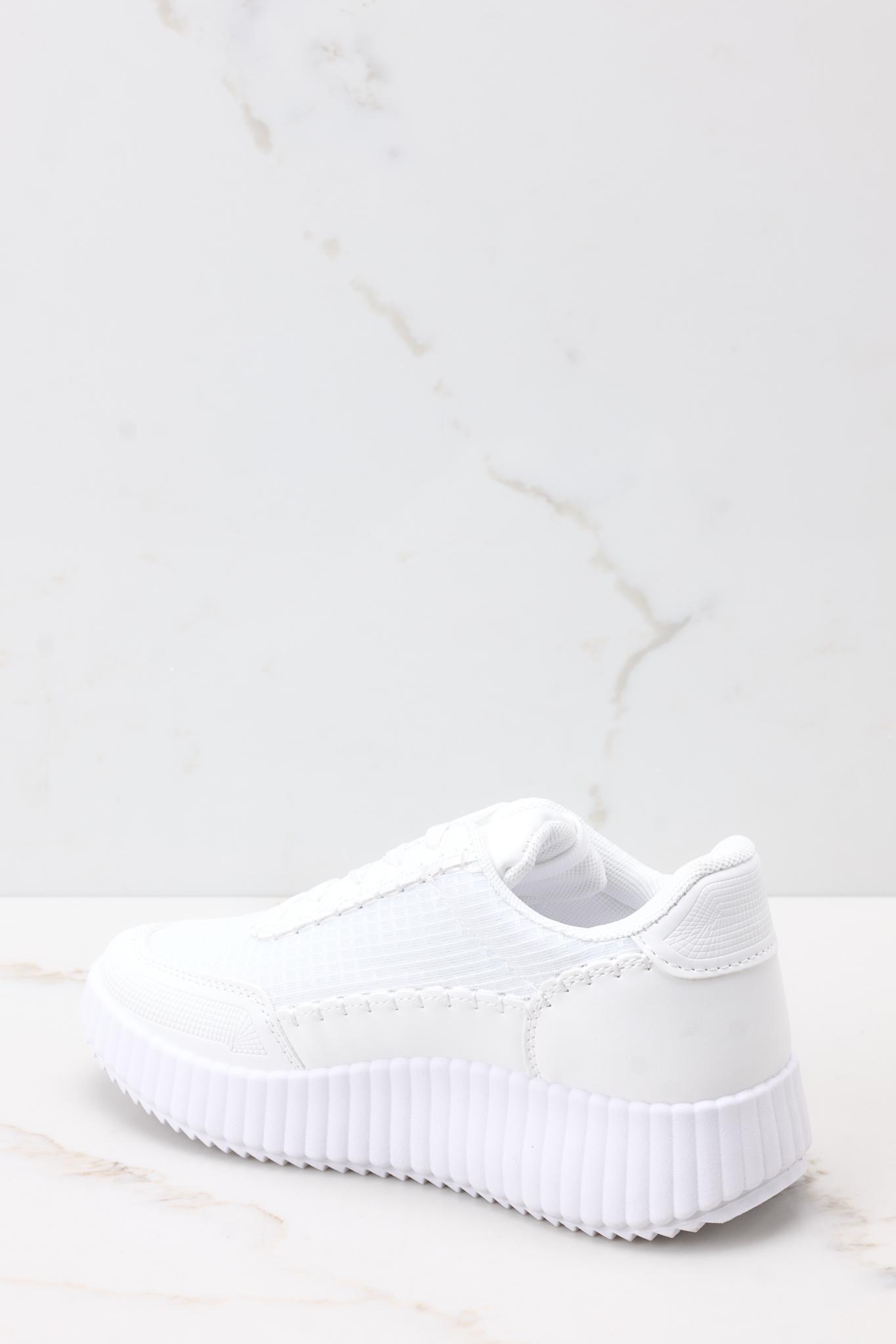 Iconic Steps White Platform Sneakers Product Image