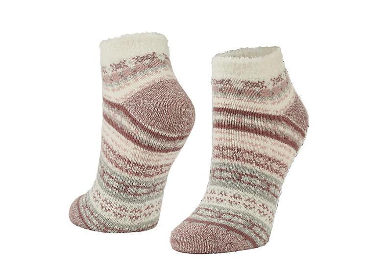 Fireside Womens Low Cut Vintage Fair Isle 2.0 Slipper Socks 1 Pair Product Image