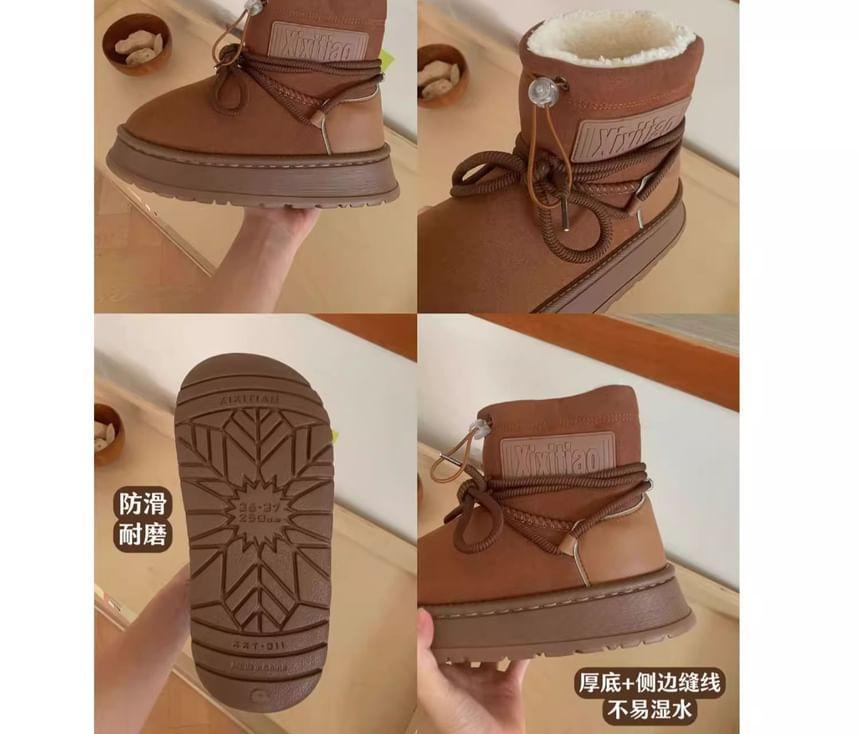 Lace-Up Platform Snow Boots product image