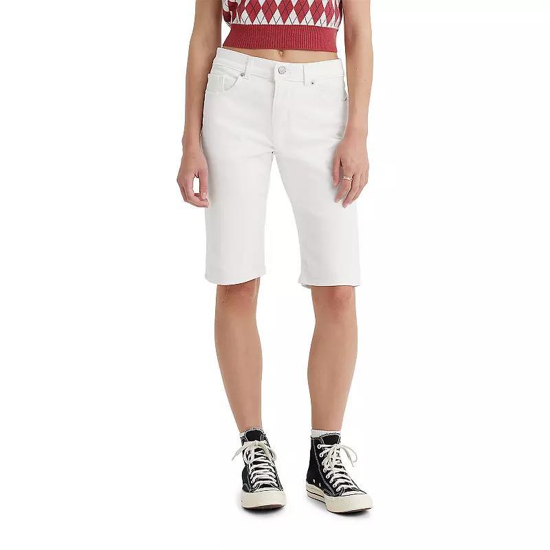 Levi's(r) Womens Bermuda Shorts (Chalk White) Women's Shorts Product Image