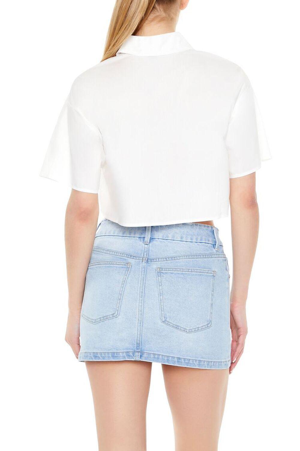 Poplin Cropped Shirt | Forever 21 Product Image