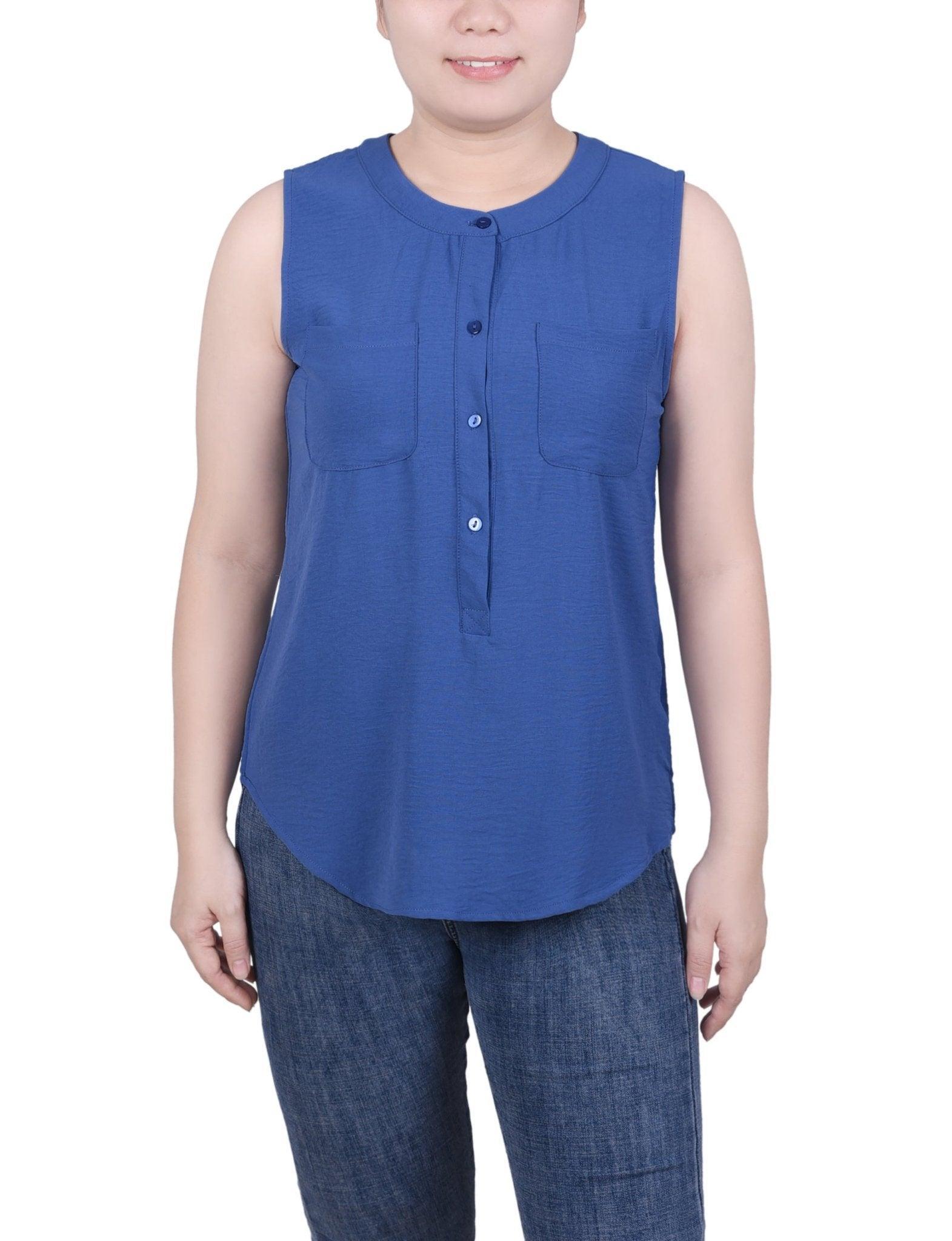 Sleeveless Air Flow Blouse - Petite Product Image