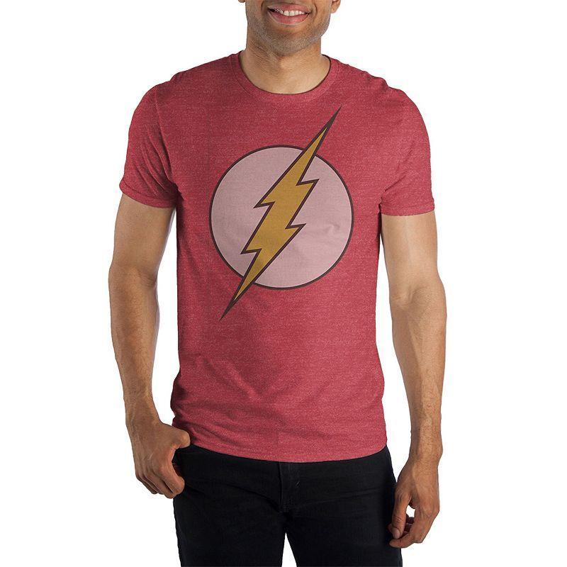 Mens Flash Logo Graphic Tee Red Product Image