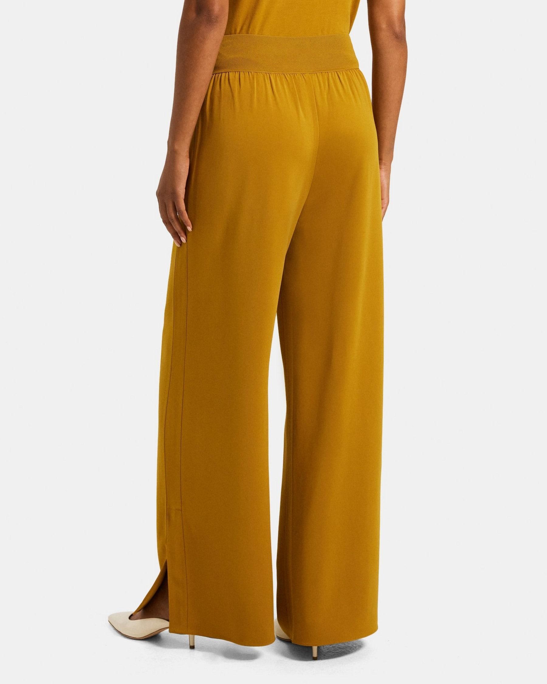 Wide-Leg Pull-On Pant in Drapey Viscose Product Image