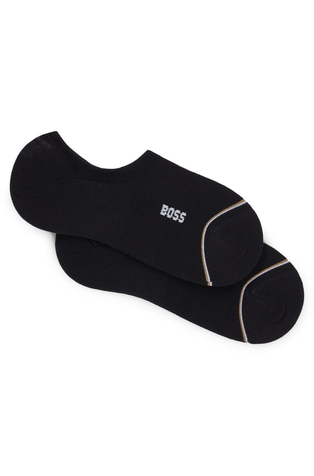 Two-pack of ankle-length socks with branding Product Image