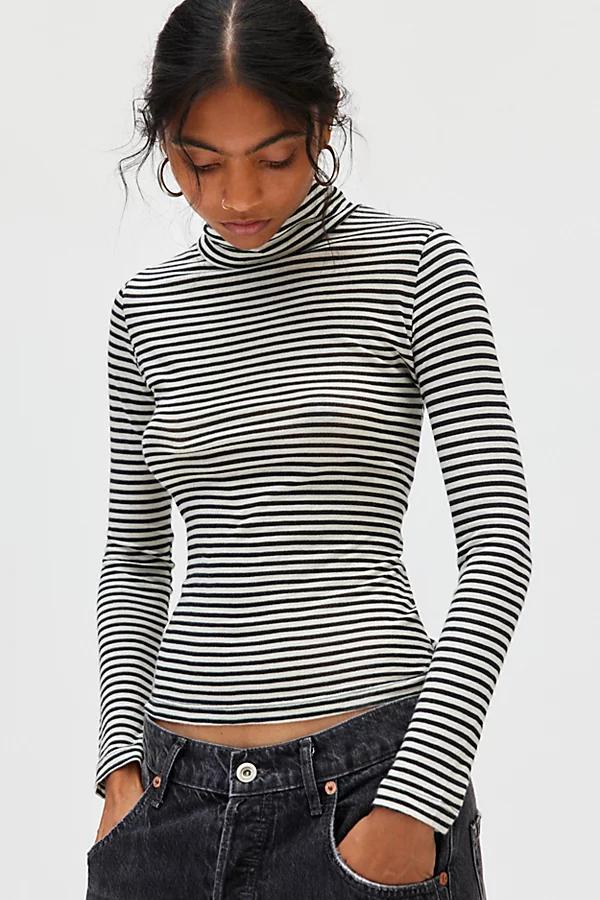 BDG Timmy Long Sleeve Turtleneck Jersey Knit Tee Womens at Urban Outfitters Product Image