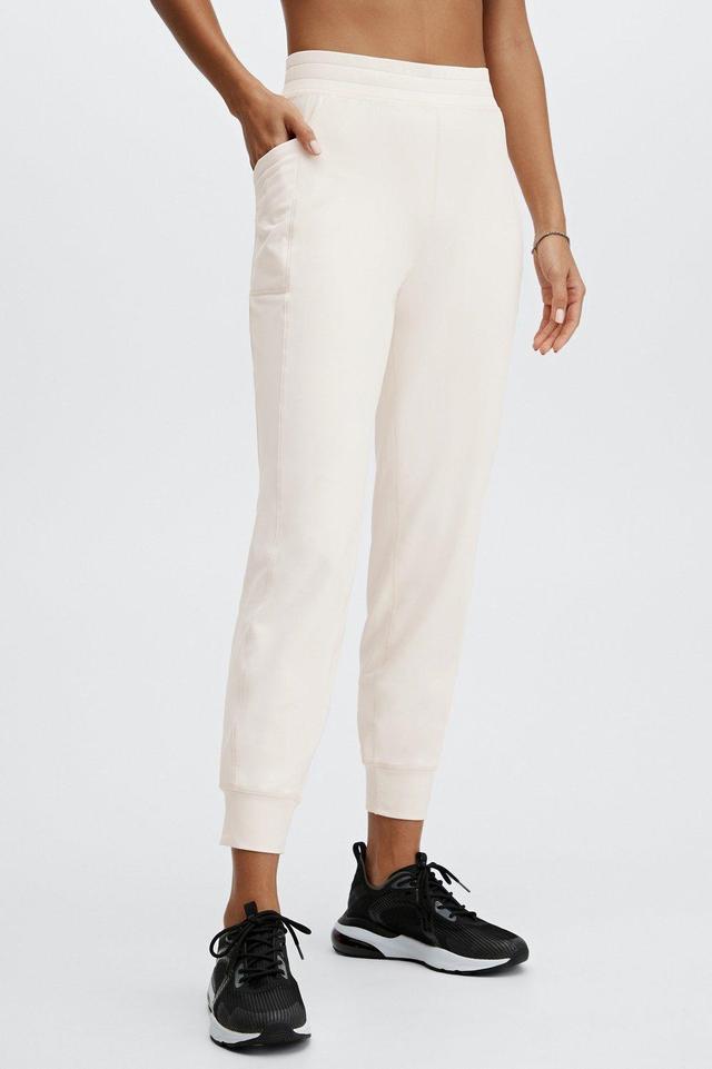 Fabletics On-The-Go Cold Weather Jogger Womens white Size L Product Image