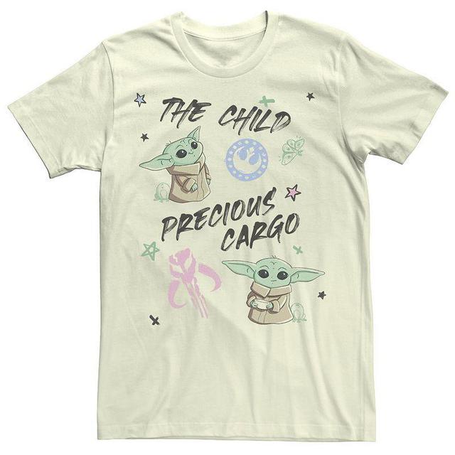 Mens Star Wars: The Mandalorian The Child Precious Cargo Sketch Tee Product Image