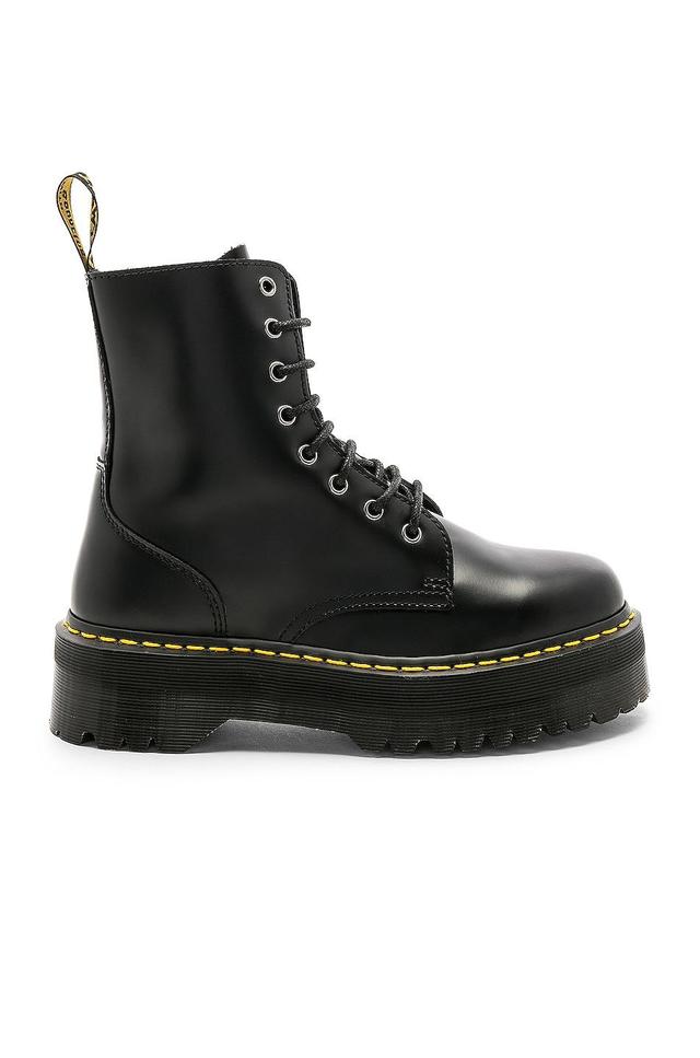 Dr. Martens Jadon 8-Eye Platform Boot Polished Smooth) Lace-up Boots Product Image