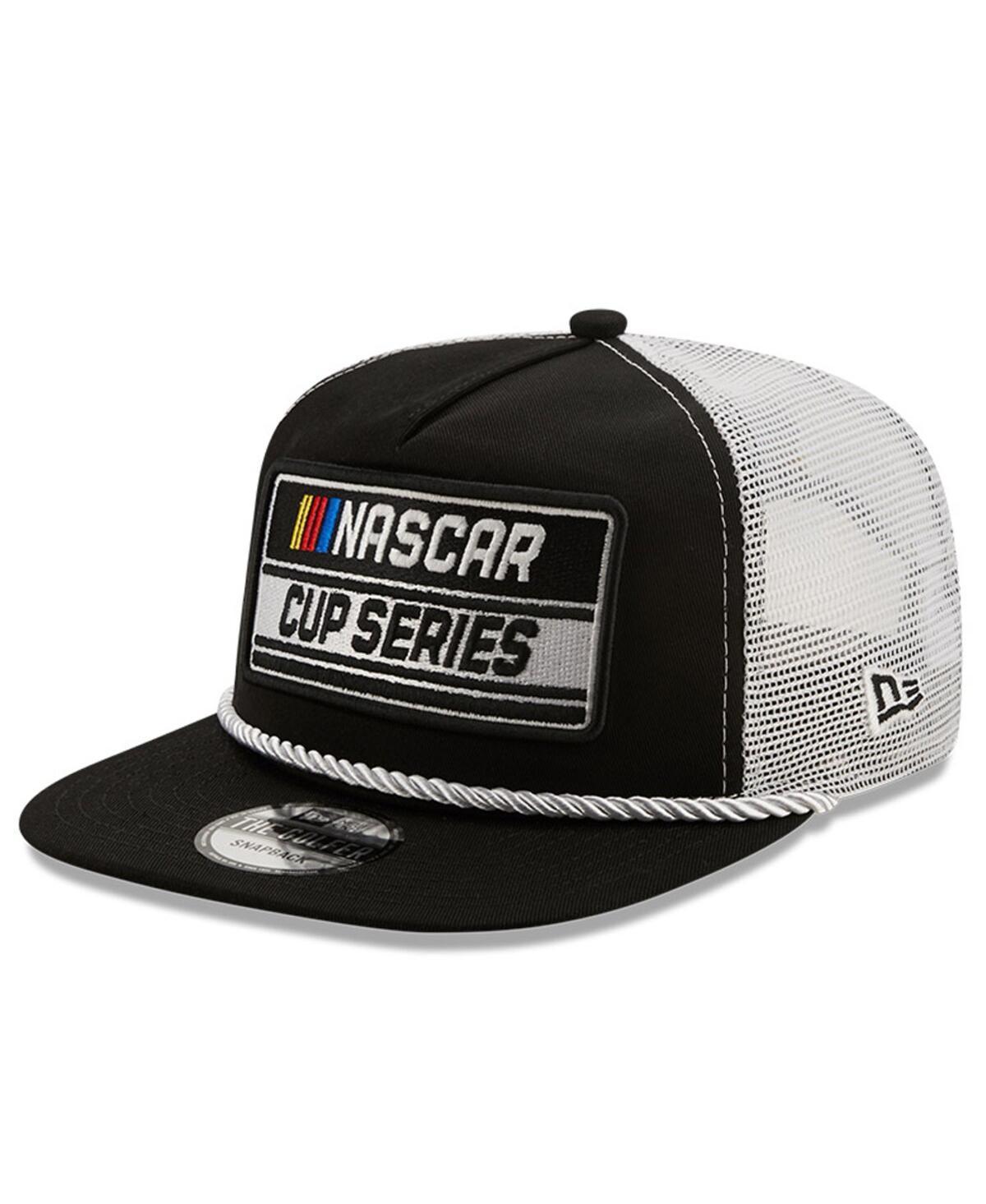 Mens New Era Black Nascar Golfer Snapback Adjustable Hat - Black Product Image