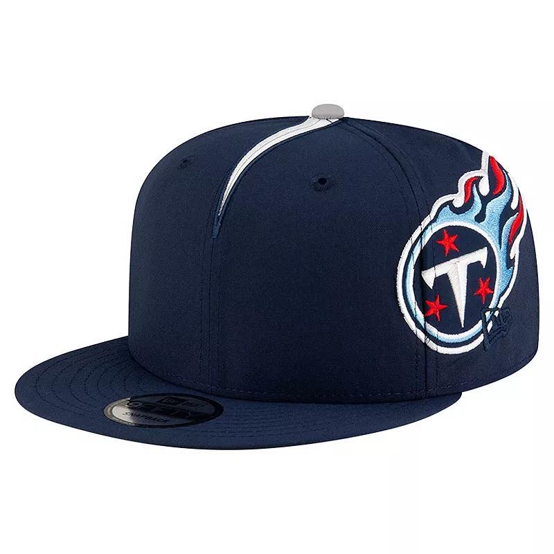 Mens New Era Tennessee Titans Helmet 9FIFTY Snapback Hat, Blue Product Image