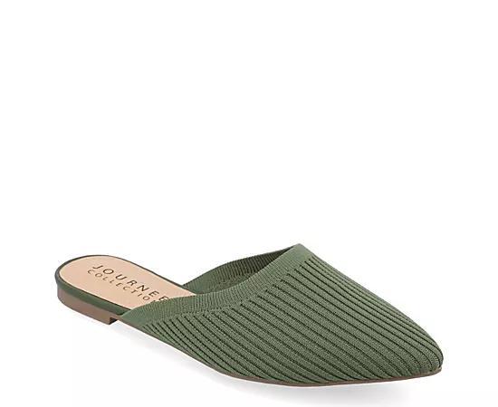 Journee Collection Aniee Womens Mules Green Product Image