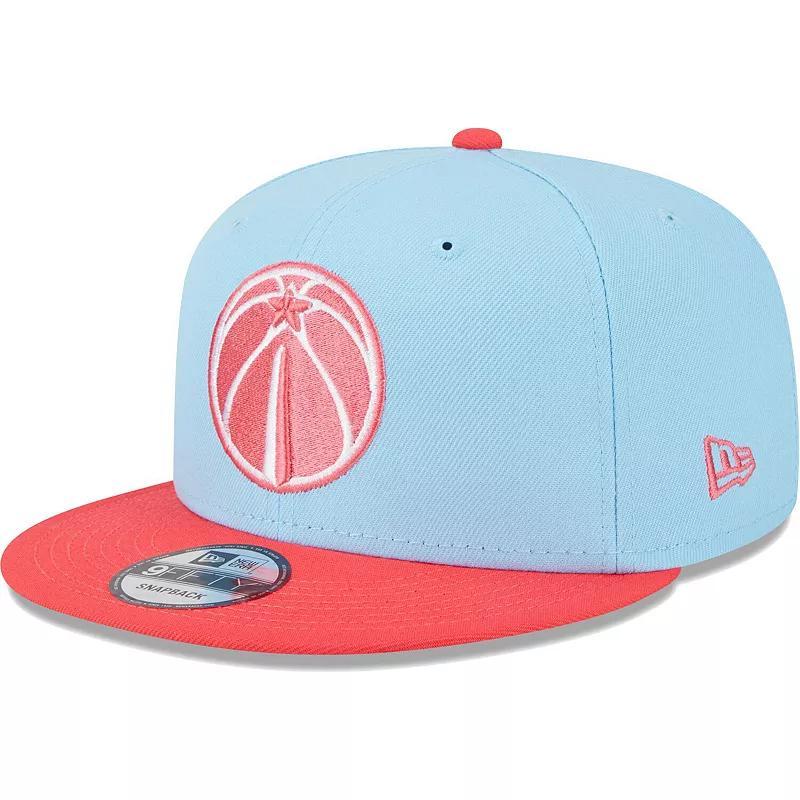 Mens New Era Powder Blue/Red Washington Wizards 2-Tone Color Pack 9FIFTY Snapback Hat Product Image