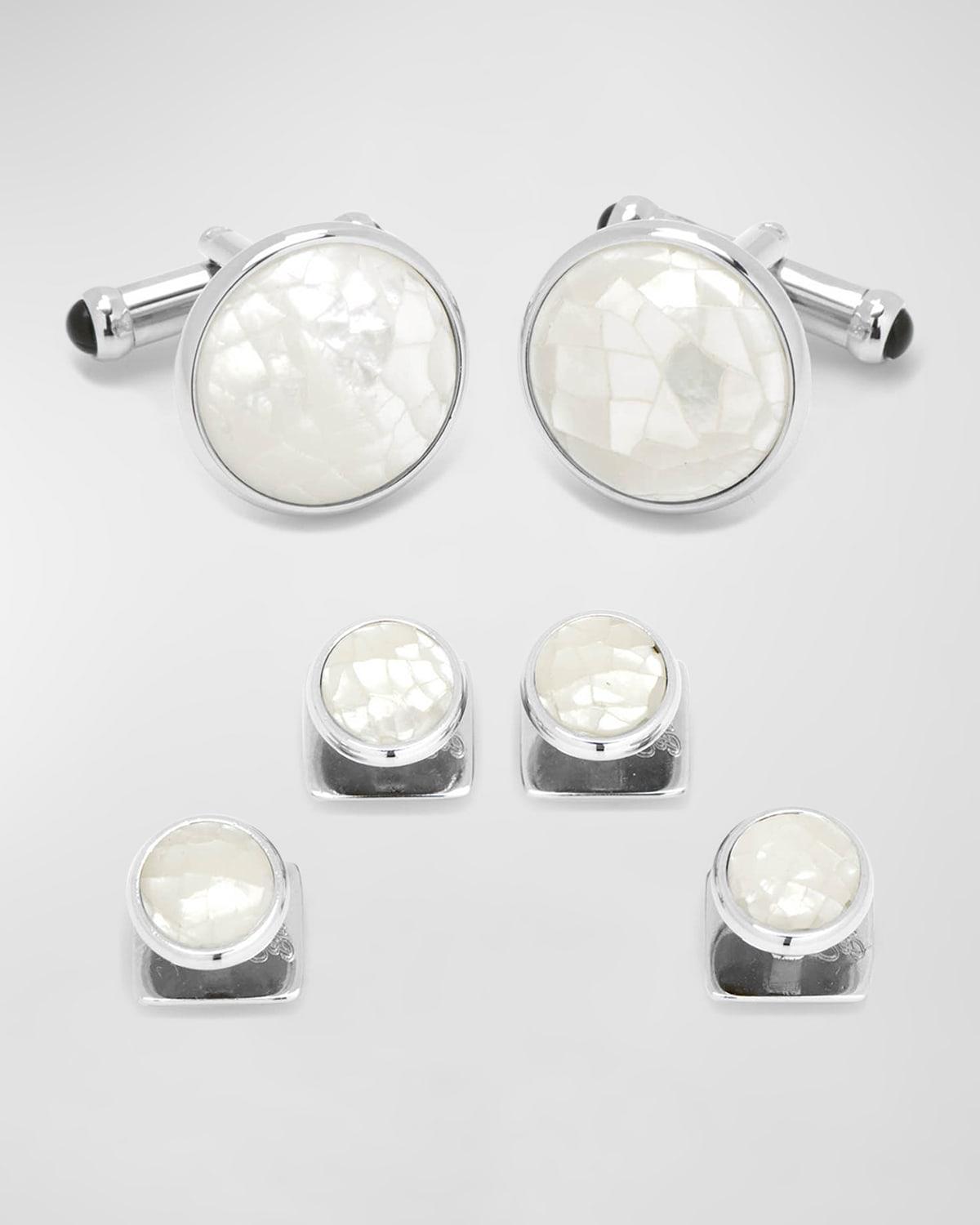 Cufflinks, Inc. Mother-of-Pearl Cuff Link & Shirt Stud Set Product Image