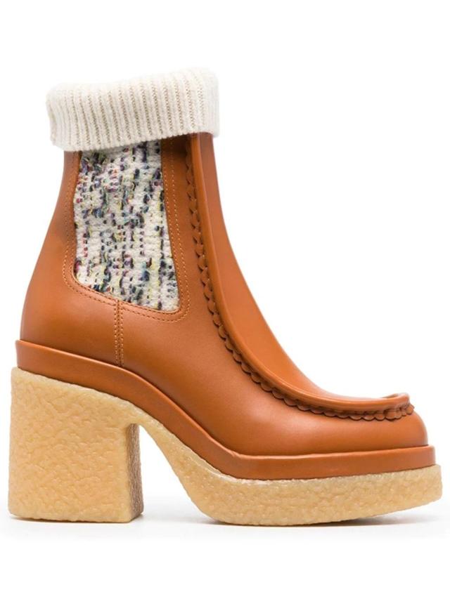 Jamie 105mm Sock-insert Ankle Boots In Luminous Ochre Product Image