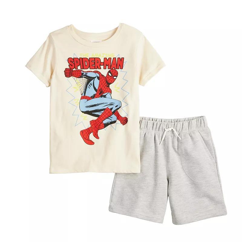 Boys 4-8 Marvel Spider-Man Tee & Shorts Set, Boys Product Image