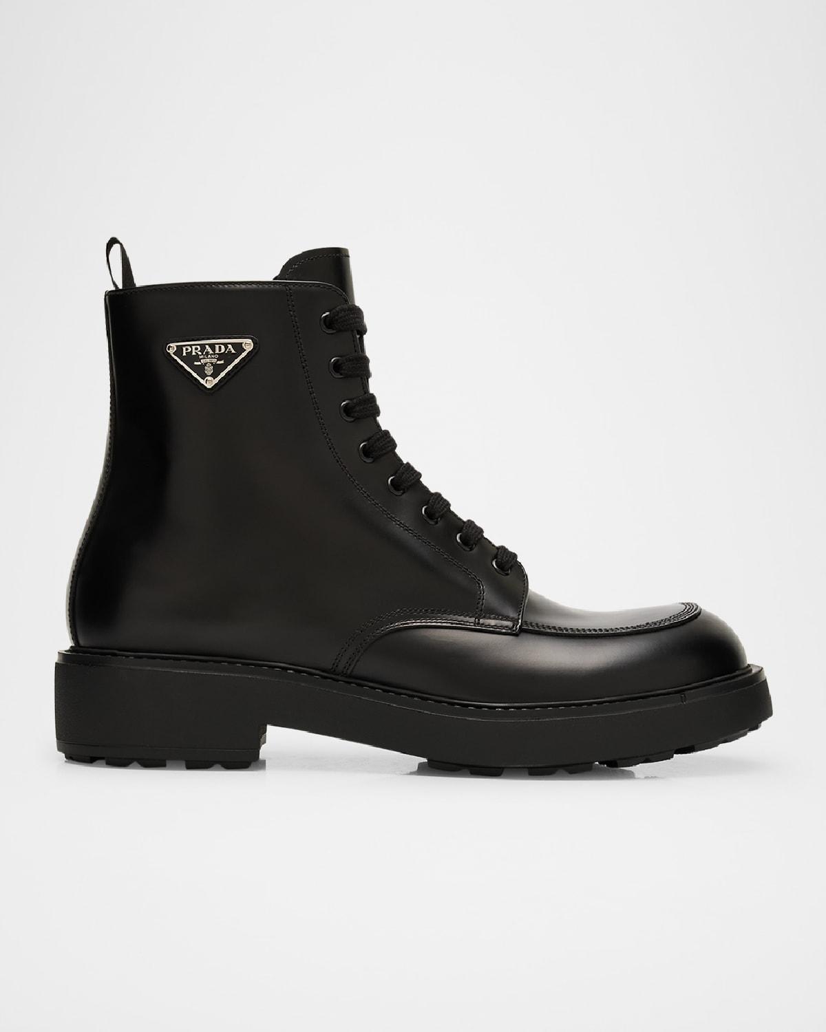 Men's Leather Combat Boots Product Image