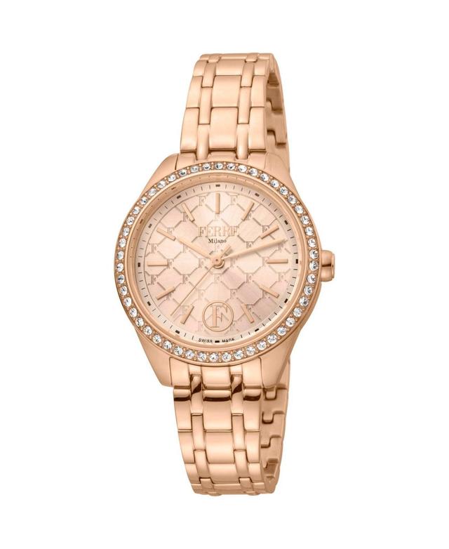 Ferre Milano Womens Classic Rose gold Dial Watch - FM1L116M0261 - Rose gold Product Image