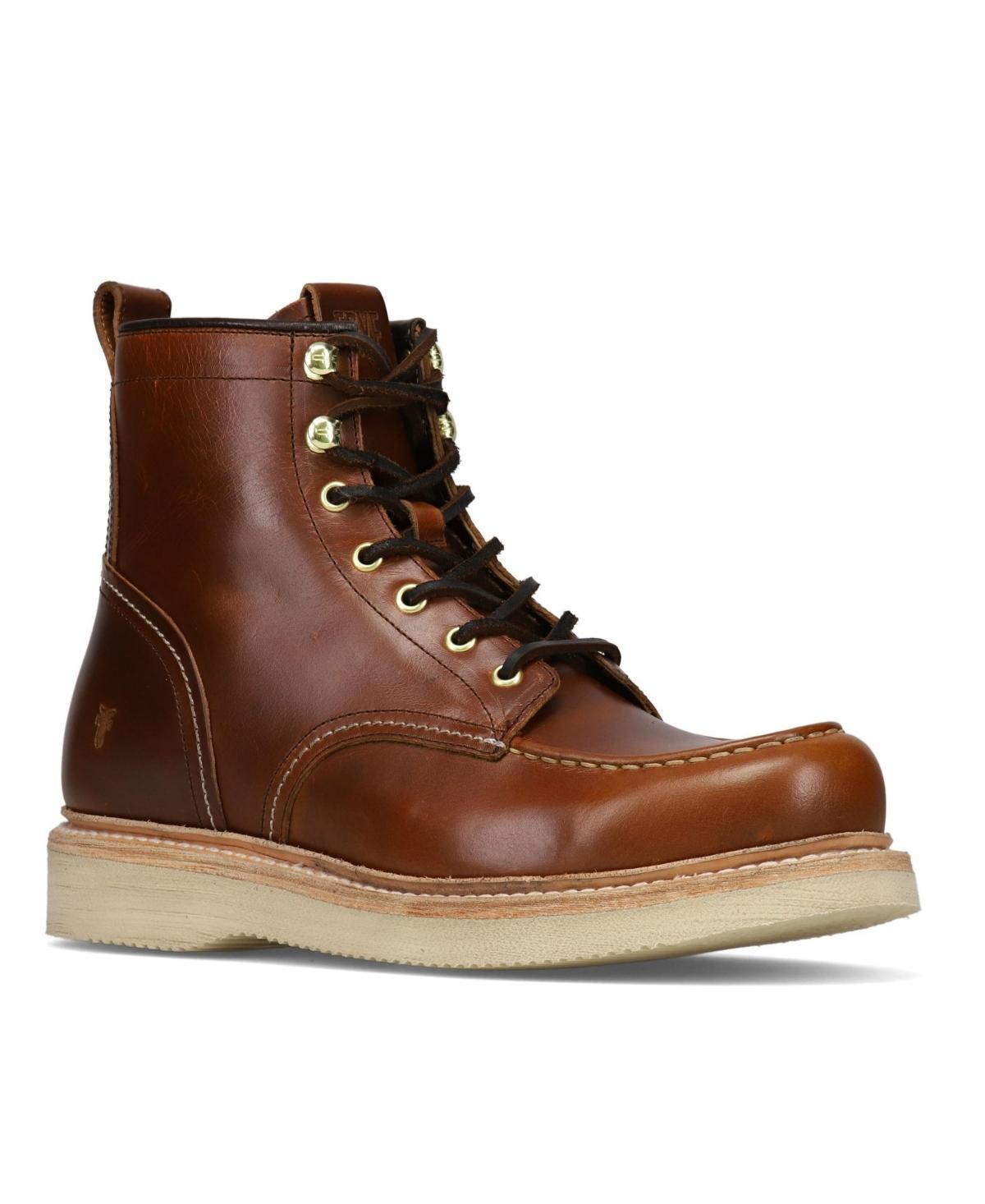 Frye Mens Hudson Leather Wedge Work Boots Product Image