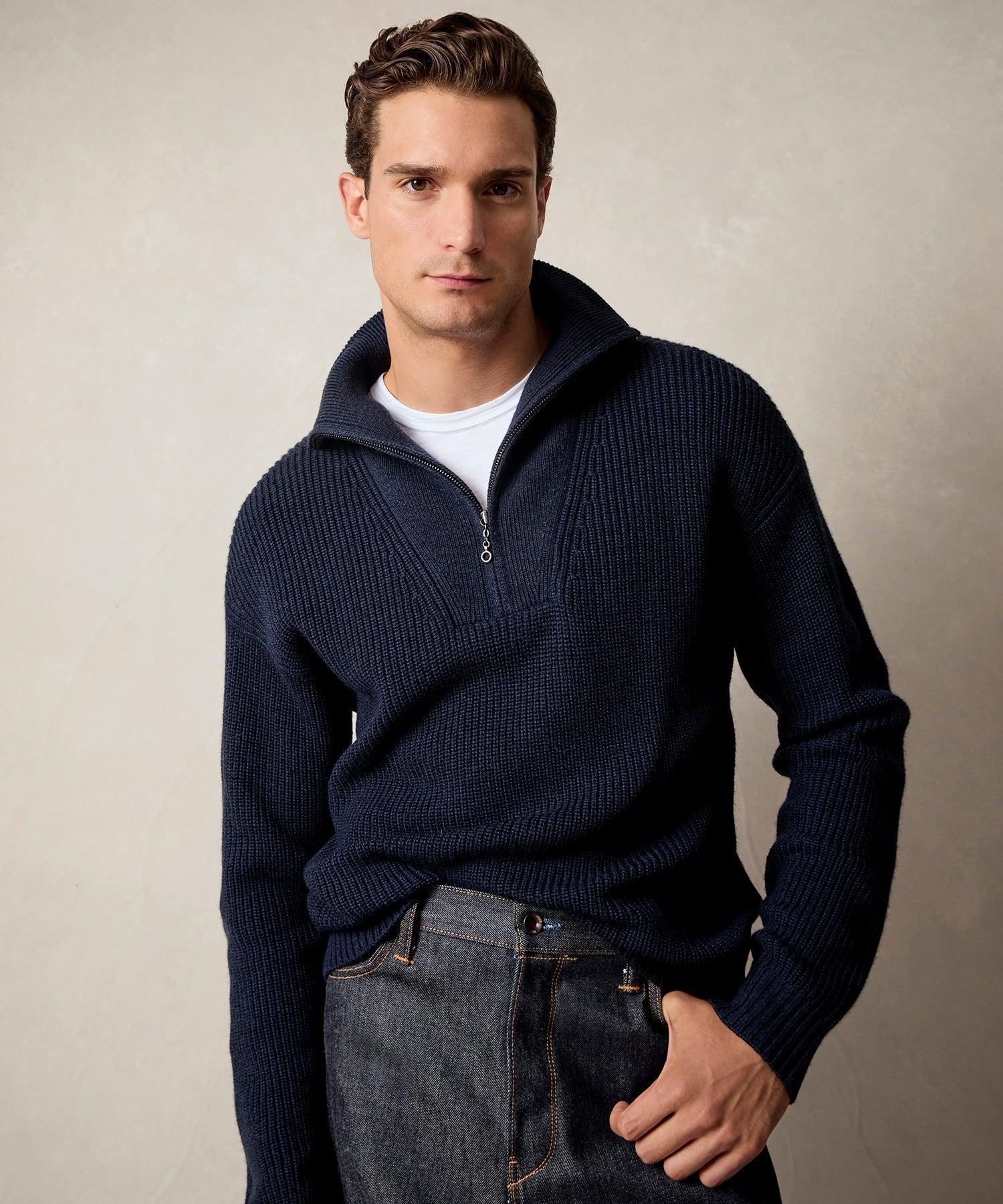 Merino Half-Zip Sweater Product Image