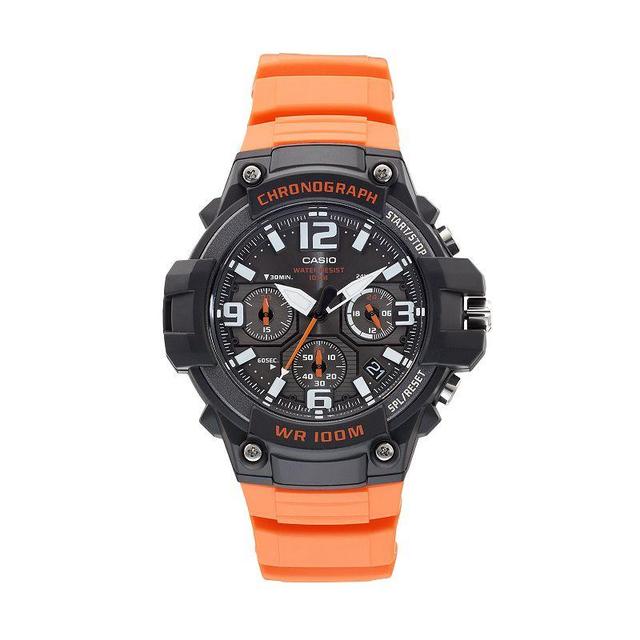 Casio Mens Chronograph Watch, Orange Product Image