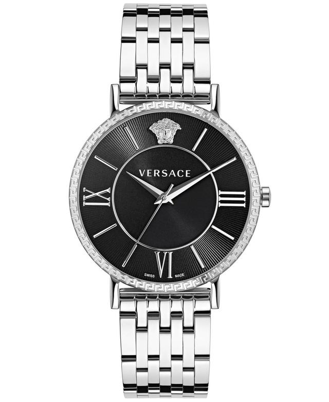 Mens V-Eternal Stainless Steel & Guilloch Dial Bracelet Watch/42MM Product Image