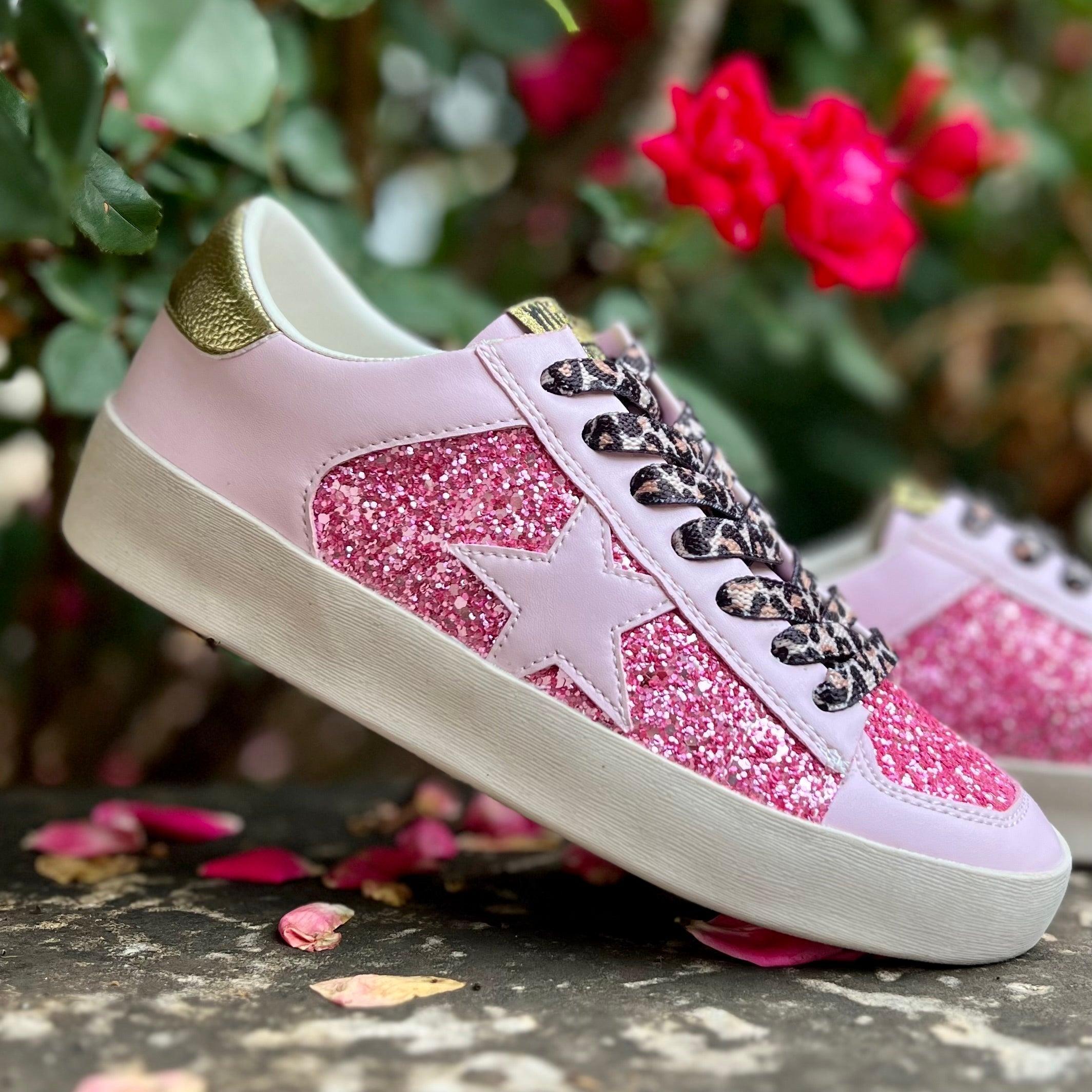 Pink Stars In Cali Sneakers Product Image