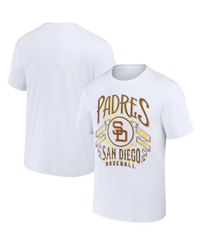 Mens Darius Rucker Collection by Fanatics White San Diego Padres Distressed Rock T-shirt Product Image