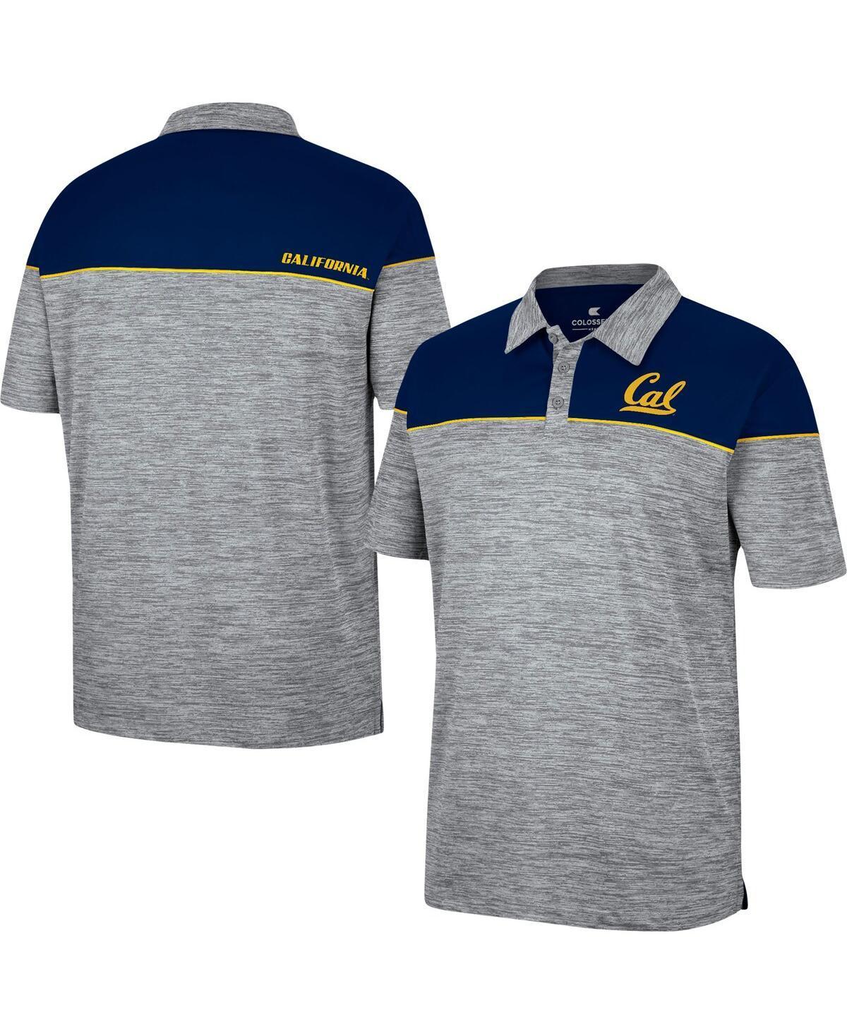 Mens Colosseum Heathered Gray Cal Bears Birdie Polo Shirt - Heathered Gray Product Image