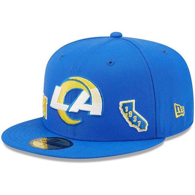 Mens New Era Royal Los Angeles Rams Identity 59FIFTY Fitted Hat Product Image