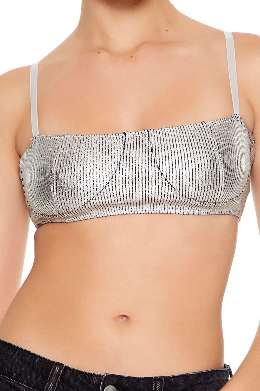 Super Cropped Metallic Cami | Forever 21 Product Image