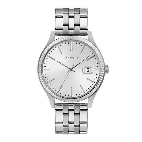 Men's Caravelle by Bulova Watch with Silver-Tone Dial (Model: 43B163) Product Image