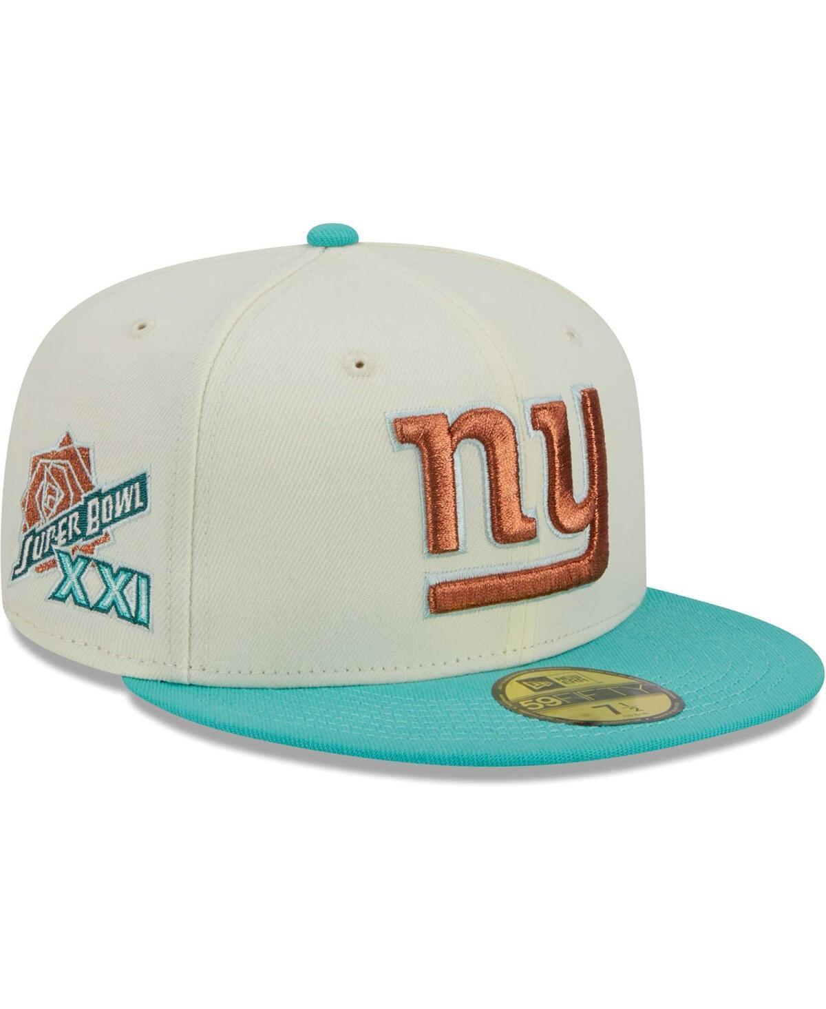 Mens New Era Cream/Mint New York Giants City Icon 59FIFTY Fitted Hat Product Image