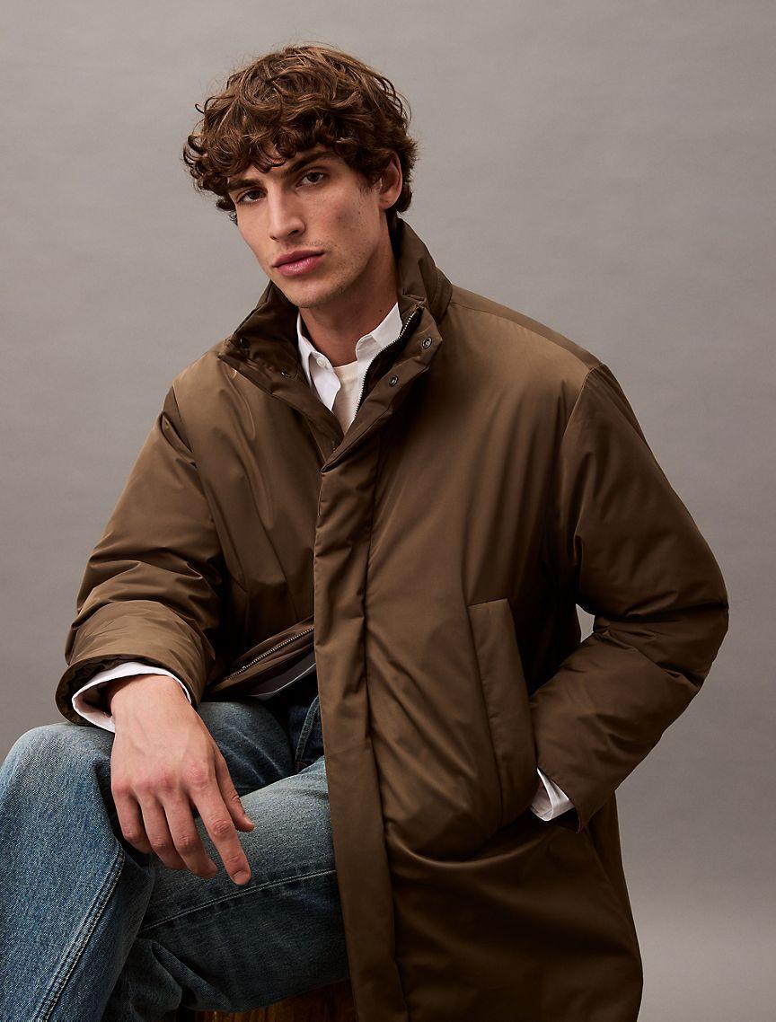 Padded Stretch Nylon Parka Product Image