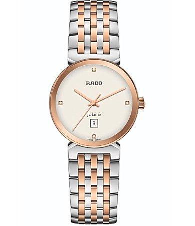 RADO Womens Florence Classic Quartz Analog Warm Gold Stainless Steel Bracelet Watch Product Image