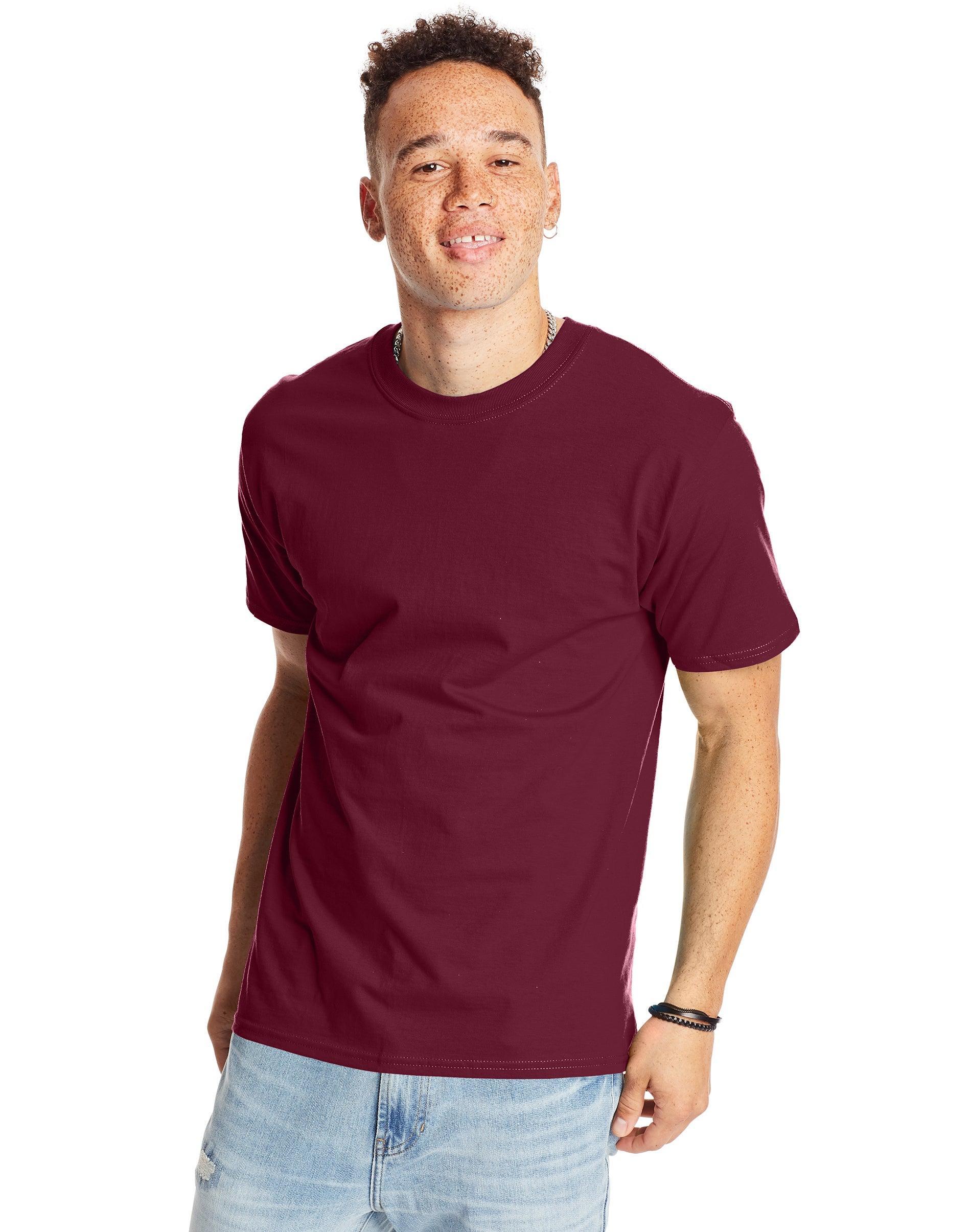 Mens Hanes Beefy Heavyweight Tee Grey Gray Product Image