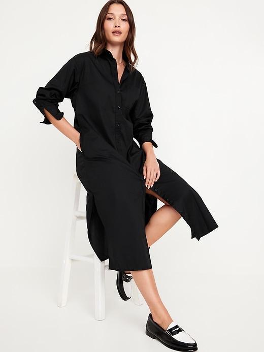 Loose Midi Shirt Dress Product Image