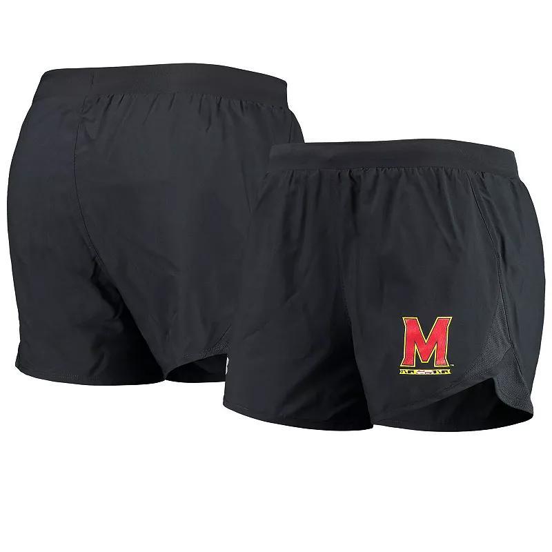 Womens Under Armour Maryland Terrapins Fly By Run 2.0 Performance Shorts Product Image