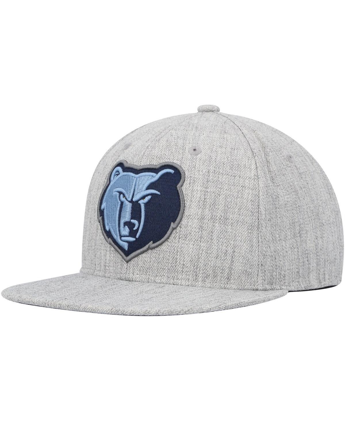 Mens Mitchell & Ness Heather Gray Memphis Grizzlies Hardwood Classics 2.0 Snapback Hat Product Image