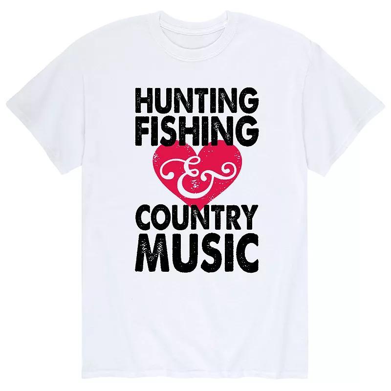 Mens Hunting Fishing Country Music Tee Product Image