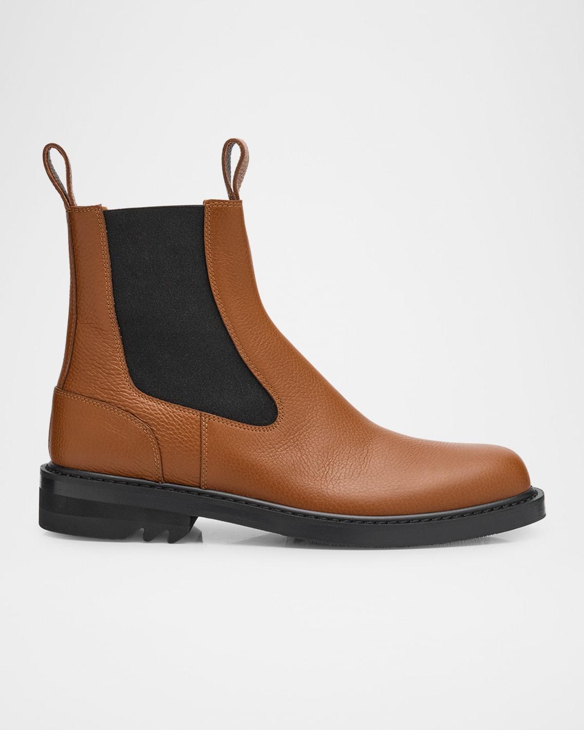 Mens QU110 Leather Chelsea Boots Product Image