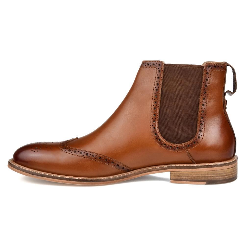 Thomas & Vine Watson Mens Wingtip Chelsea Boots Brown Product Image